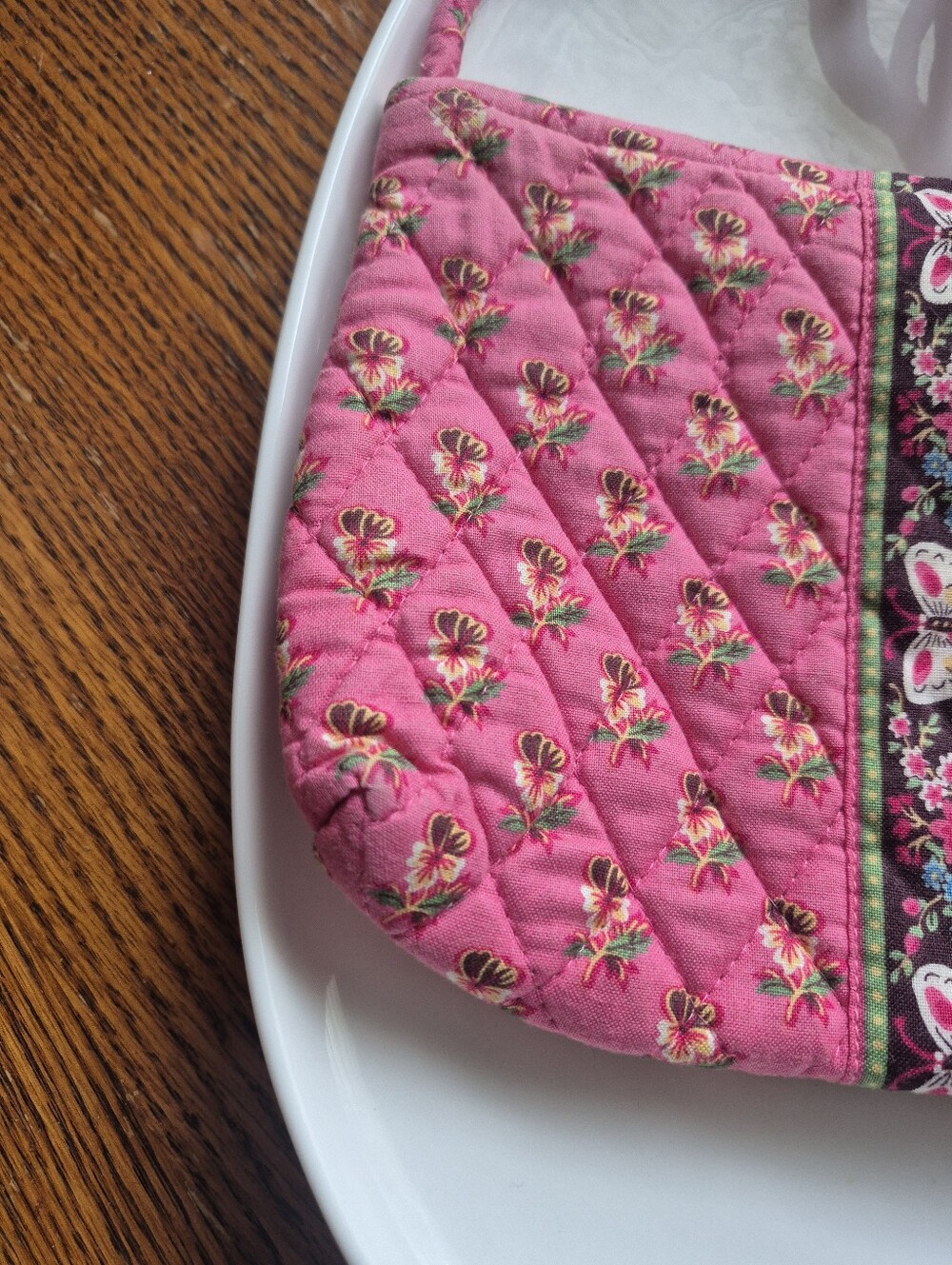 Vera Bradley Pink Pansy Crossbody Purse - Picture 5 of 5